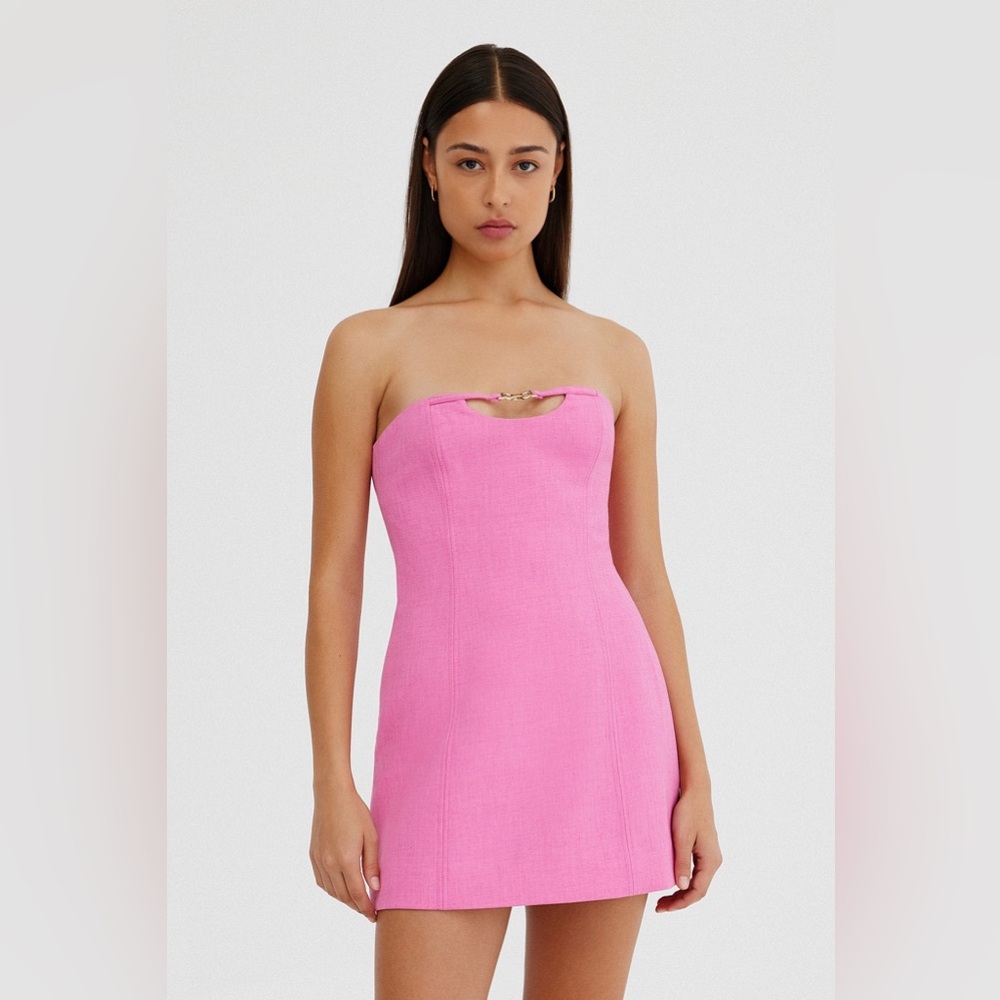 Significant Other Revolve Pink Hayden dress strapless